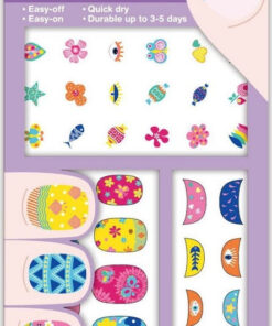 Csillogó körömmatrica szett, Virágok Avenir