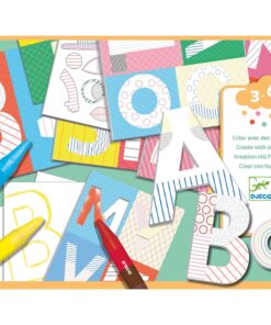 Kreatív készlet - Kiszínezett vicces ABC nagybetűim - A world to create, letters