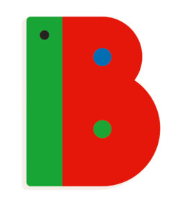 Állatdekor betű - B - Graphic animal letter