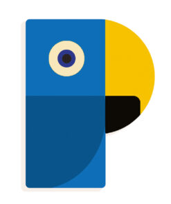 Állatdekor betű - P - Graphic animal letter