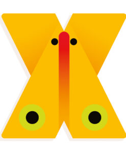 Állatdekor betű - X - Graphic animal letter