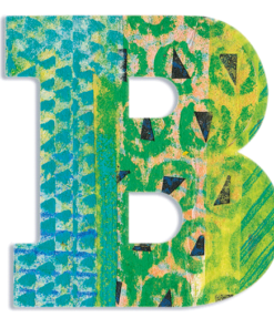 Dekorbetű - B - Peacock letter