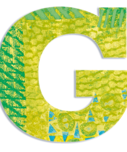 Dekorbetű - G - Peacock letter