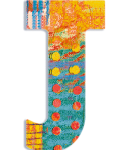 Dekorbetű - J - Peacock letter