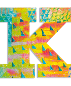Dekorbetű - K - Peacock letter