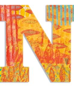 Dekorbetű - N - Peacock letter
