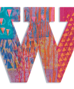 Dekorbetű - W - Peacock letter