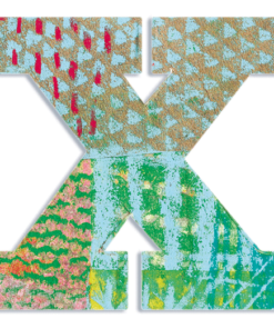 Dekorbetű - X - Peacock letter