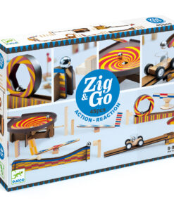 Építőjáték - Sokasodó autózó, 45 db-os - Zig & Go - Wroom