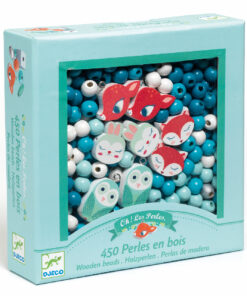 Fagyöngy készlet - Erdei állatkák - Wooden beads, small animals