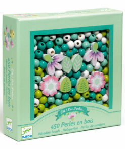 Fagyöngy készlet - Levelek és virágok - Wooden beads, leaves and flowers