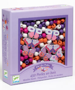 Fagyöngy készlet - Pillangók - Wooden beads, buterflies