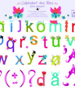 Falmatrica - Betűkészlet lánynak - Girls alphabet