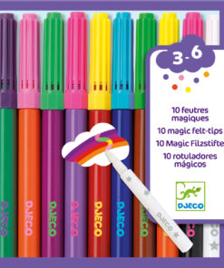 Filctoll készlet - Mágikus filctollak, 9 szín és 1 színváltó - 10 magic felt-tips