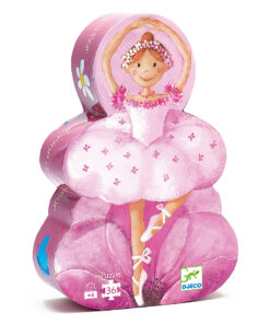 Formadobozos puzzle - Balerina virággal, 36 db-os - The ballerina with the flower