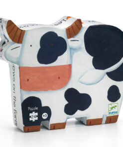 Formadobozos puzzle - Bocik és tehenek, 24 db-os - The cows on the farm