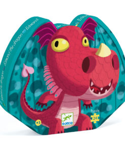 Formadobozos puzzle - Cuki sárkány, 24 db-os - Edmond the dragon
