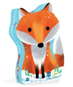 Formadobozos puzzle - Gyömbér a kis róka, 24 db-os - Ginger, little fox