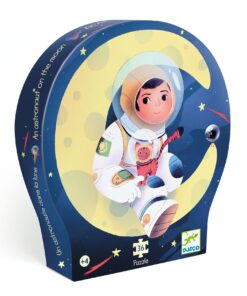 Formadobozos puzzle - Űrhajós a holdon, 36 db-os - An astronaut on the moon