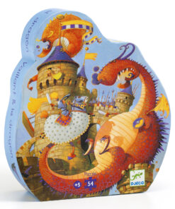 Formadobozos puzzle - Vaillant és a sárkány, 54 db-os - Vaillant and the dragon