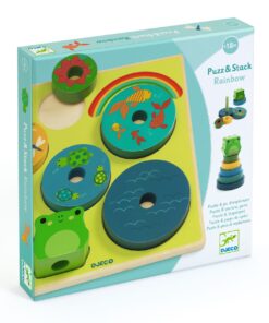 Formaillesztő és toronyépítő - Szivárvány - Puzz & Stack Rainbow