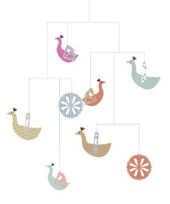 Szélmobil függődísz - Pávák - Peacocks (FSC)