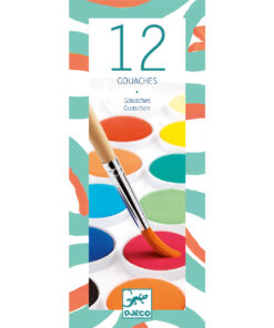 Gouache festék paletta - 12 klasszikus szín - 12 couleurs gouache