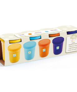 Gyurma - Pillegyurma 4 színben - 4 tubs of play dough, Plain flour