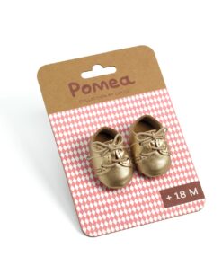Játékbaba cipő - Arany cipőcske - Golden shoes