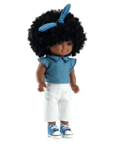 Játékbaba, hajas - Fekete Zsani - Lovely Janet