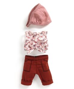 Játékbaba kiegészítő, babaruha - Bordó - Outfit Burgundy