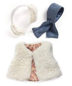 Játékbaba kiegészítő, babaruha - Bundás - Outfit Moumoute