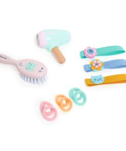 Játékbaba kiegészítő, szépítkezés - Baba fodrászkészlet - Hairdressing set