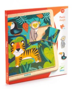 Fa puzzle - Dzsungel puzzle, 12+3 db-os - Puzzlo Jungle