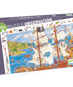 Megfigyeltető puzzle - Kalózok, 100 db-os - Pirates