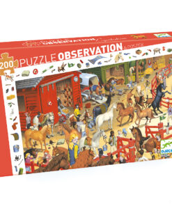 Megfigyeltető puzzle - Lovaglás, 200 db-os - Horse riding
