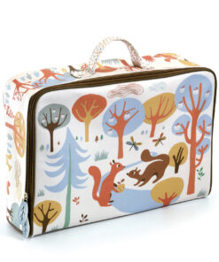 Kis textil bőrönd - Huncut mókusok - Squirrels suitcase