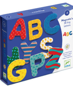 Mágneses betűkészlet - Nagybetűk - 38 fancy letters