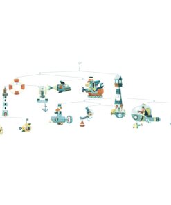 Szélmobil függődísz - Tengeri hajók - Marine ships (FSC)