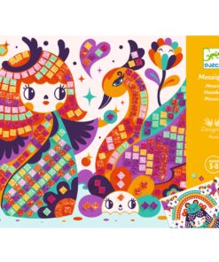 Mozaikkép készítés - Kokeshi babák - Kokeshi