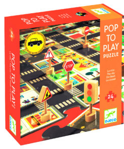 Óriás puzzle - A város, 24 db-os - The city