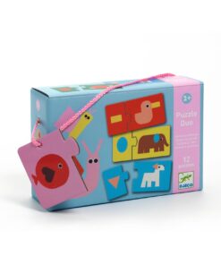 Párosító puzzle - Állati formák, 24 db-os - Shapes & Animals