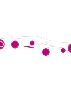 Szélmobil függődísz - Repkedő rózsaszín - Pink fly