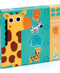 Primo puzzle - A szavannán, 3-4-5-6 db-os - In the jungle