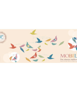 Szélmobil függődísz - Sokszínű Madarak - Mobile Katsumi-Multicolored birds