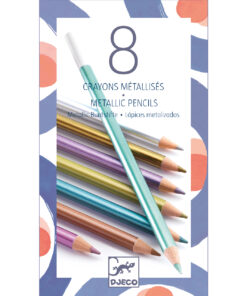 Színes ceruza készlet - 8 szín, metál - 8 metallic pencils