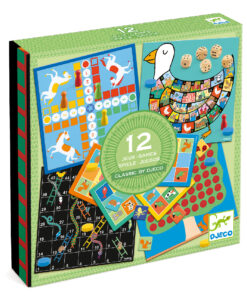 Társasjáték klasszikus - Társasjáték készlet 4+, 12 játék - Classic box 4+