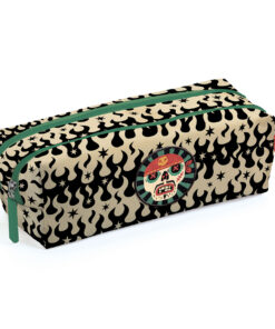 Tolltartó két rekesszel - Koponya - Skull pencil case