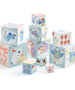 Toronyépítő kocka - Nyuszis - BabyBloki