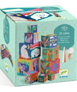 Toronyépítő kocka - Vadon élő állatok - Wild animals